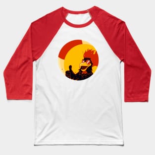 Chicken on Fire Baseball T-Shirt